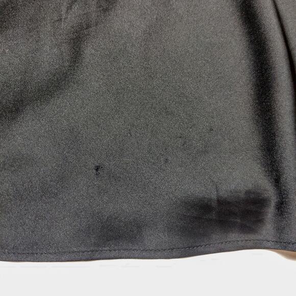 Show Me Your Mumu Jasmine Halter Midi Bias Slip Dress Black Luxe Satin Medium - Picture 16 of 16